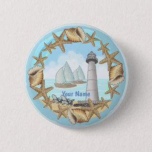 Biloxi Lighthouse Button