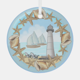 Biloxi Lighthouse Ornament Aus Glas