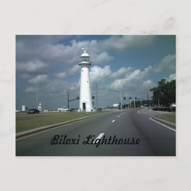 Biloxi Lighthouse Postkarte (Vorderseite)