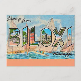 Biloxi Miss Vintage Postkarte