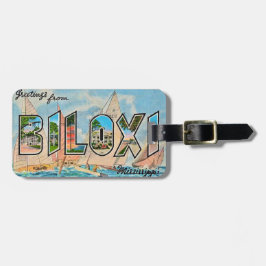 Biloxi MISS Vintage Postkarte  Gepäckanhänger