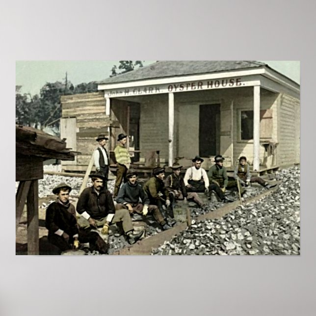 Biloxi, Mississippi 1905 Austernhaus Poster (Vorne)