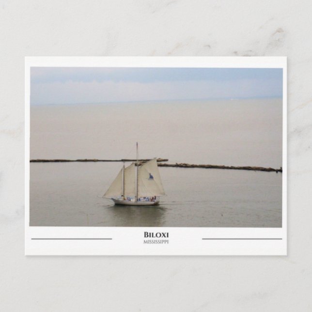 Biloxi Mississippi Postkarte (Vorderseite)