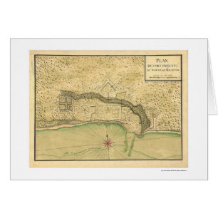 Biloxi Mississippi Verstärkungs-Karte 1721