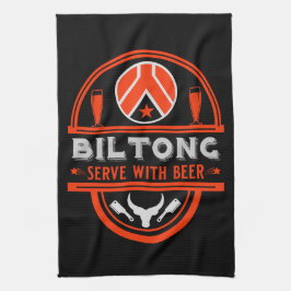 Biltong und Bier Geschirrtuch