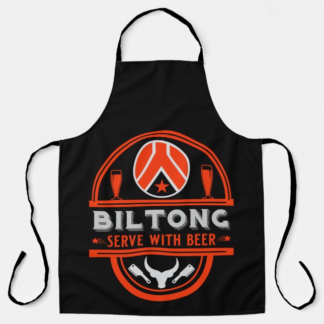 Biltong und Bier Schürze (Vorderseite)