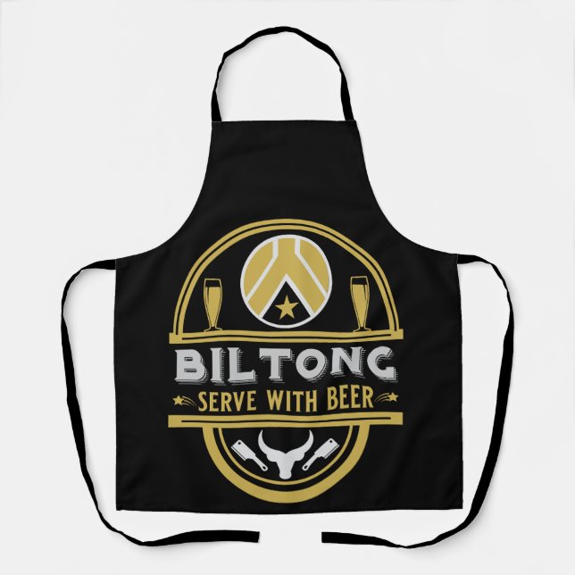 Biltong und Bier Schürze (Vorderseite)