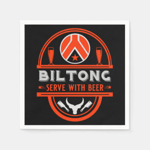 Biltong und Bier Serviette