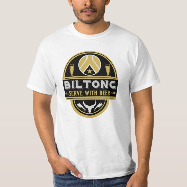 Biltong und Bier T-Shirt (Vorderseite)