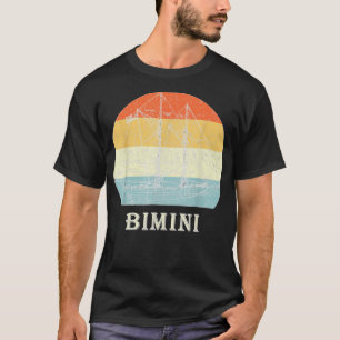 Bimini Bahamas Vintag Retro Sailboat Urlaub T-Shirt