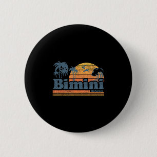 Bimini Hamas Beach Sommerurlaub Sonne Vintage 70' Button