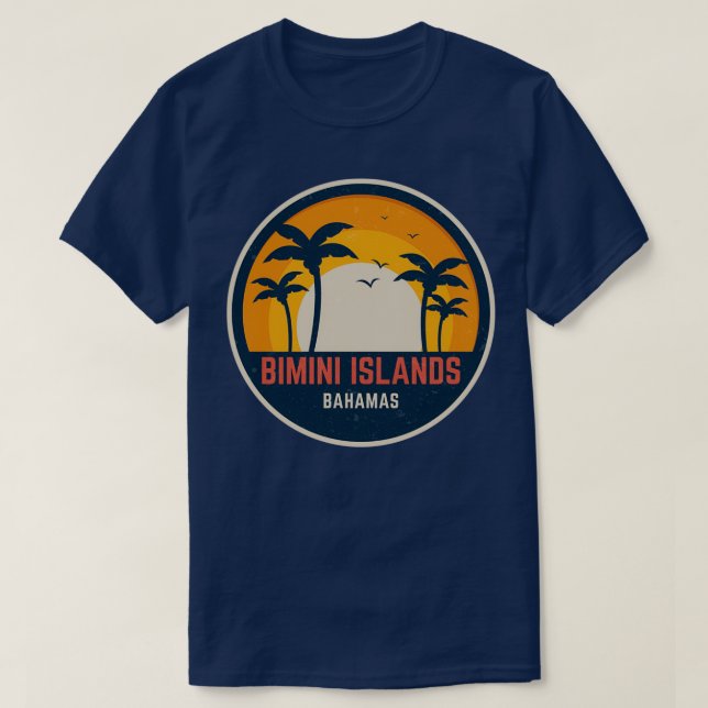 Bimini-Inseln Bahamas T-Shirt (Design vorne)
