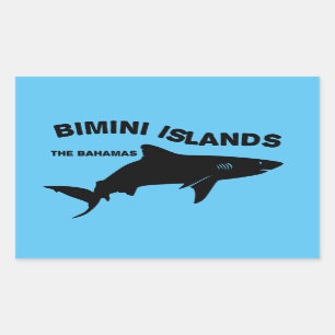 Bimini Islands Scuba Diving with Sharks - Bahamas Rechteckiger Aufkleber