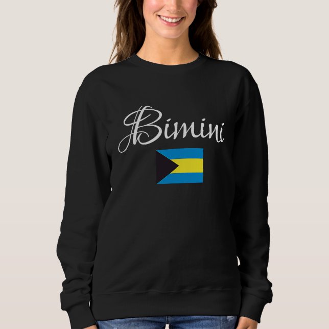 Bimini, National Flag of the Bahamas 1 Sweatshirt (Vorderseite)