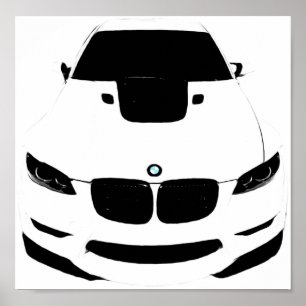 ~Bimmer~ POP ART AUTO POSTER, KÜMMERN SIE! Poster
