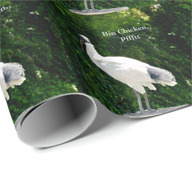 Bin Chicken Pfftt (Ibis) Geschenkpapier (Rolleneckpunkt)