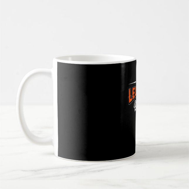 Bin ein Leukämie-Krieger Überlebender Unterstützer Kaffeetasse (Links)
