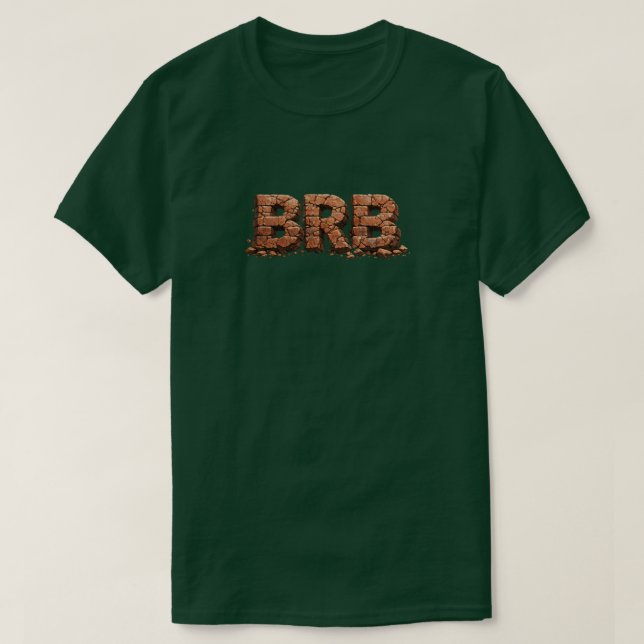 Bin gleich zurück 1 T-Shirt (Design vorne)