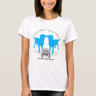 Bin ich blau? French Blue Labrador Jazz Coffee-Gra T-Shirt