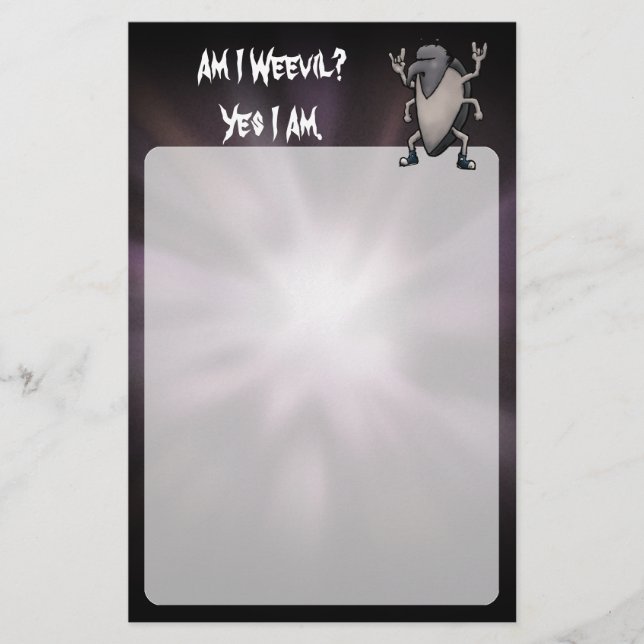 Bin ich böse Funny Heavy Metal Stationery Briefpapier (Vorderseite)