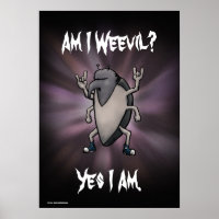 Bin ich ein Poster für Schwermetall-Cartoon