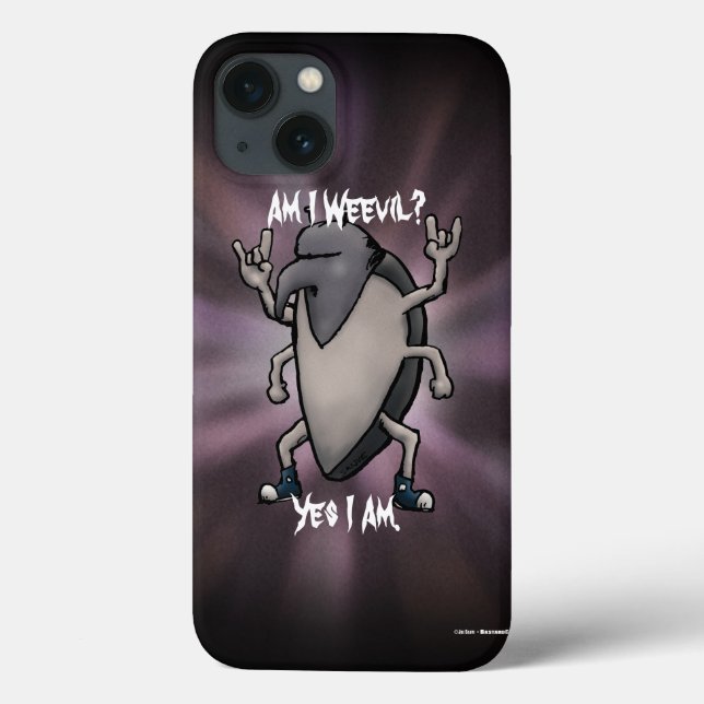 Bin ich mit Schwermetall-Cartoon Case-Mate iPhone Hülle (Rückseite)