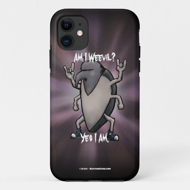 Bin ich mit Schwermetall-Cartoon Case-Mate iPhone Hülle (Rückseite)