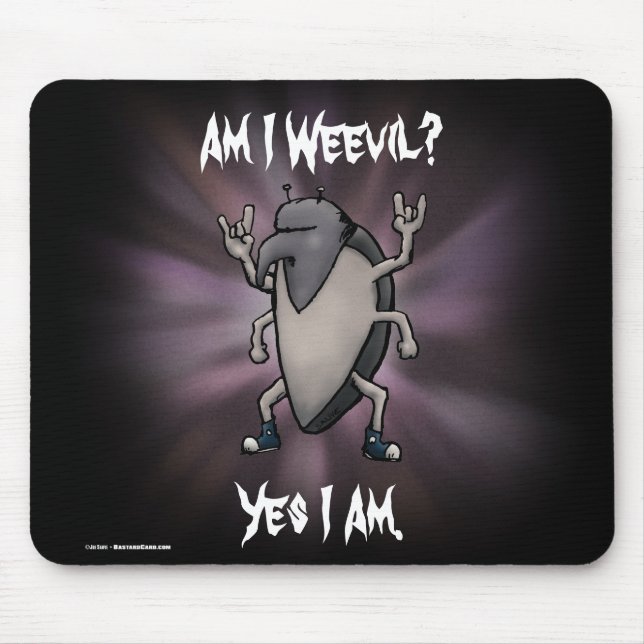 Bin ich mit Schwermetall-Cartoon Mousepad (Vorne)