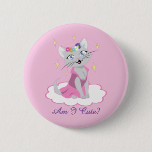 Bin ich Niedlich? Button