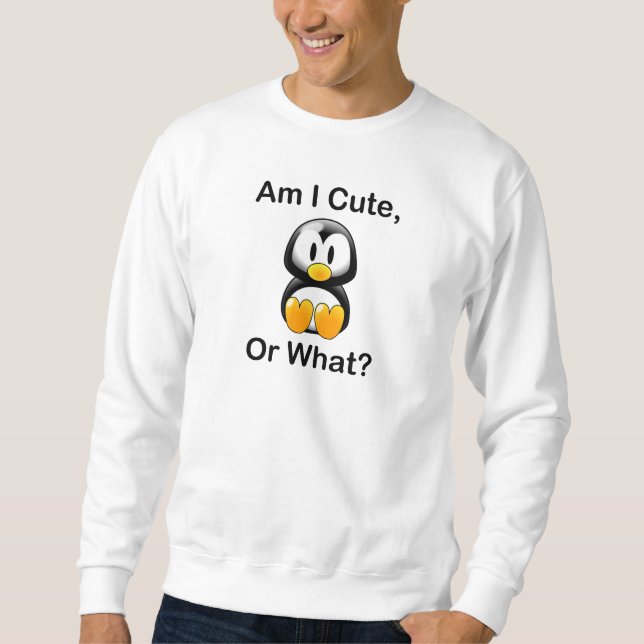 Bin ich niedlich oder was? sweatshirt (Vorderseite)