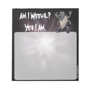 Bin ich Weevil Heavy Metal Cartoon Notizblock