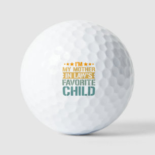 Bin Liebling meiner Schwiegermutter Lustige Famili Golfball