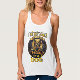 Bin nicht allein, habe Hund Halloween_1 Tank Top