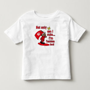 Bin nicht nur ich ich bin tunesisch auch niedlich! kleinkind t-shirt