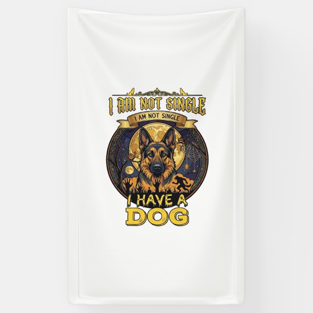 Bin nicht Single Habe Hund Halloween_1 Banner (Vertikal)
