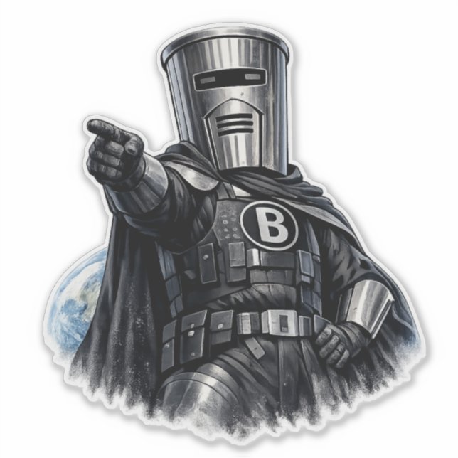 Bin Sentinel will dich: Wheelie Bin Aufkleber (Vorderseite)