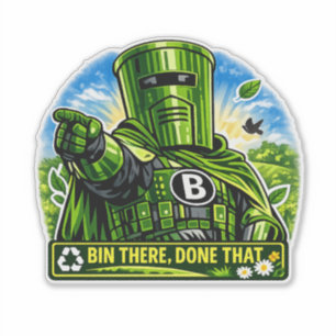 Bin There Done That Wasserfeste Wheelie Bin Aufkle Aufkleber