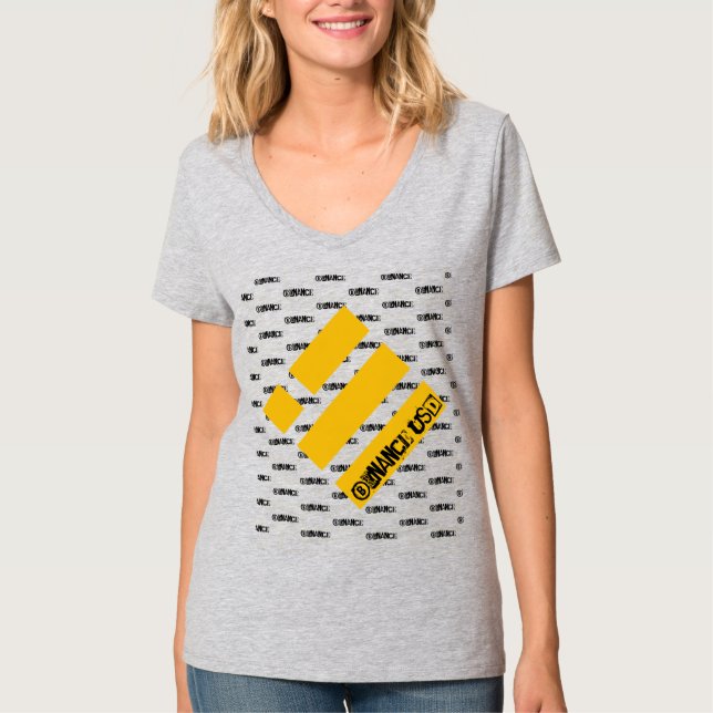 BINANCE USD CRYPTO CURRENCY LOGO T-Shirt (Vorderseite)