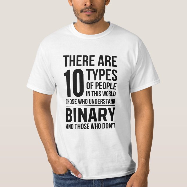 binär T-Shirt (Vorderseite)