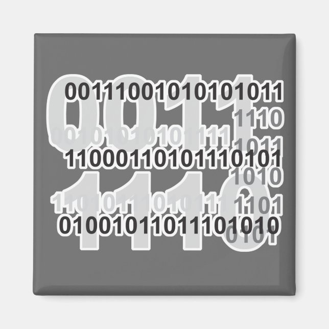 Binärcode-Design Magnet (Vorne)