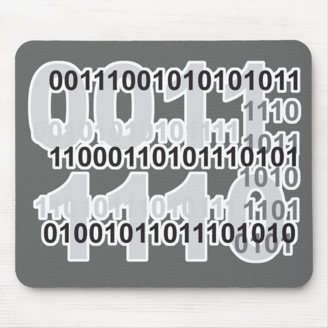Binärcode-Design Mousepad (Vorne)