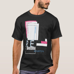 Binärcode Retro-Computer-Geek-Programmierer-Nerd-T T-Shirt