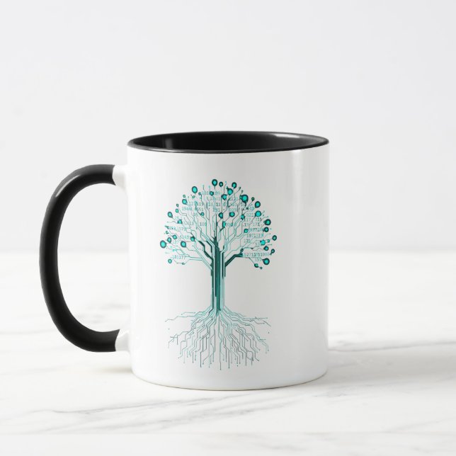 Binärcodierungsprogrammierer Grafikdesign für Code Tasse (Links)