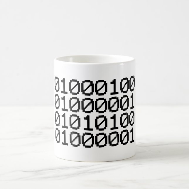 BINÄRE DATEN KAFFEETASSE (Mittel)