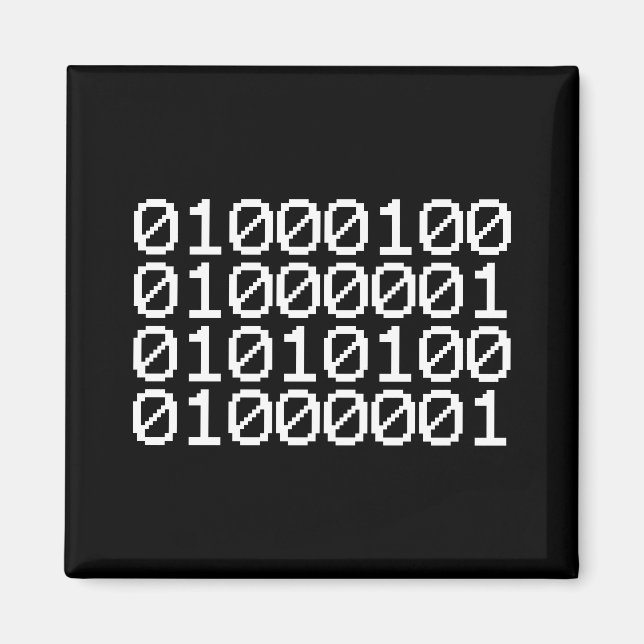 BINÄRE DATEN MAGNET (Vorne)