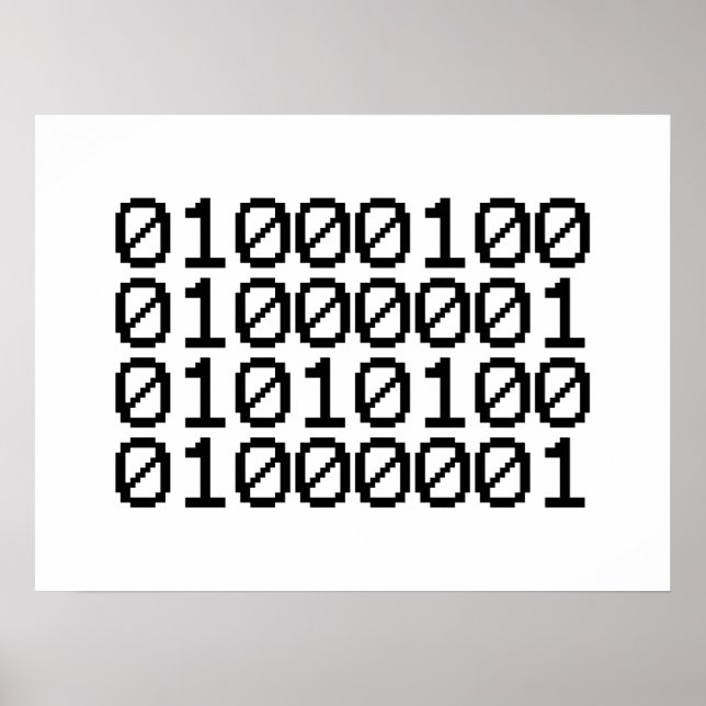 BINÄRE DATEN POSTER (Vorne)