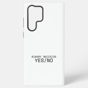 Binäre Entscheidung Ja Nein Minimalistische Schrei Samsung Galaxy Hülle
