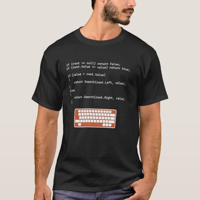 Binäre Tree C#-Suchknoten Programmiersoftware n T-Shirt (Vorderseite)