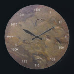 Binäre Uhr<br><div class="desc">Binäre Uhr im Punktematrix-Computer-Schriftart. Weiß auf Schiefer oder ersetzt das Schiefer-Foto durch Ihre Selbst. Geschenk für eine Software Engineer, ein Mathelehrer oder ein Computer-Lehrer für Wissenschaft oder -professor.</div>
