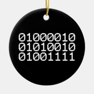 BINÄRER BRUDER KERAMIK ORNAMENT